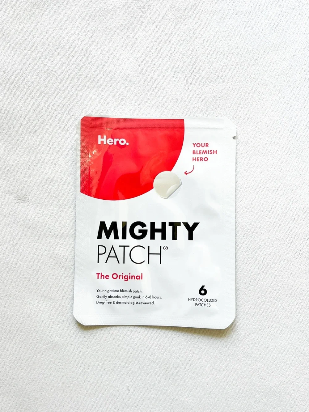 Hero Mighty Patch - White & Red Hydrocolloid Spot Patches
